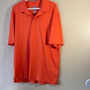 PGA Tour Airflux Orange Performance Polo Shirt Men’s XL Golf & Casual Athletic